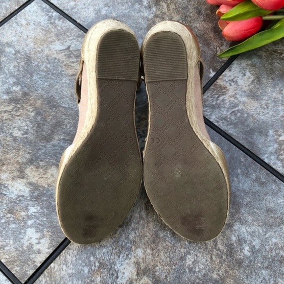 Vionic Gold Calypso Lace up Wedge Espadrilles - Picture 8 of 9
